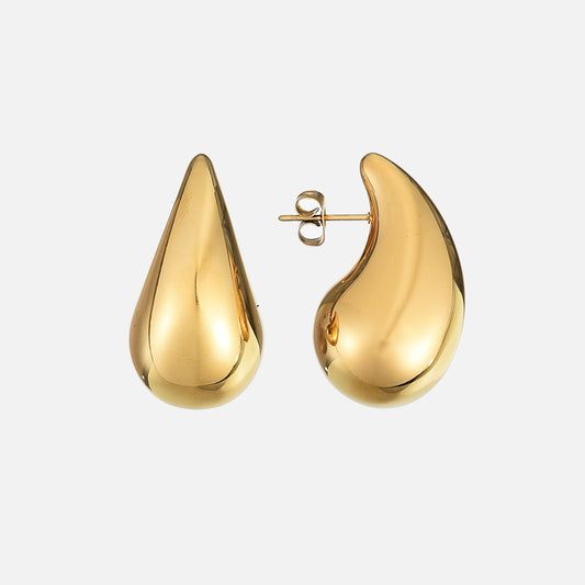 Elongated Hoop Earrings