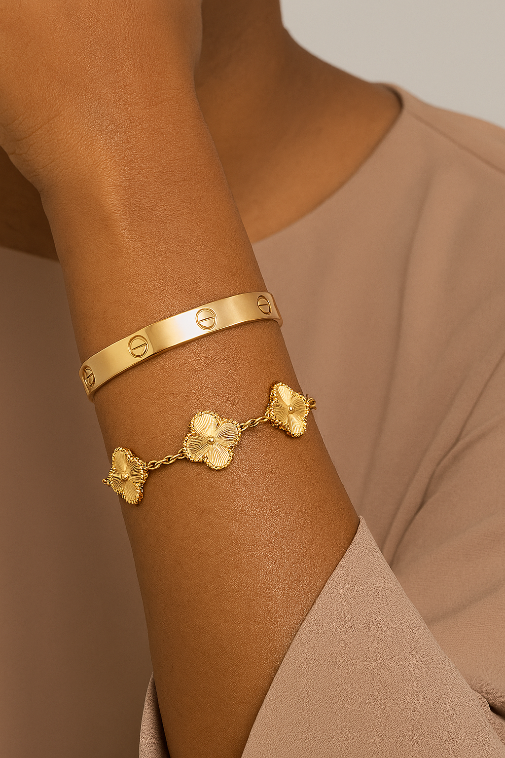 Clover bracelet Gold